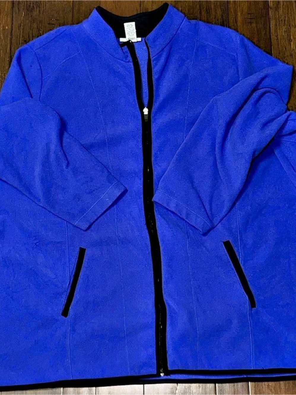 Catherine's Blue Full-Zip Jacket Size 3X Like New